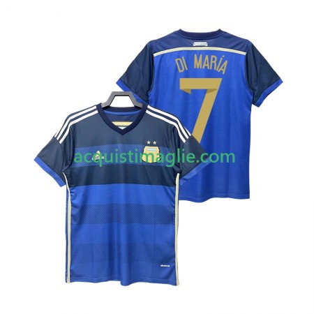 Divisa di Calcio Argentina DI MARIA 7 2014 Retro Trasferta